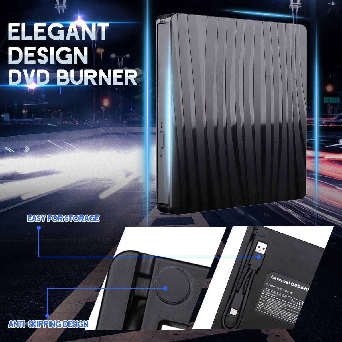 Lecteur CD/DVD Externe Usb 3.0/Type C - 4