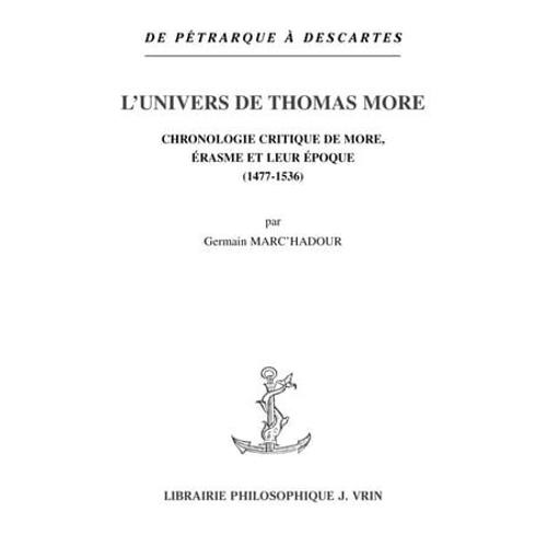 L'univers De Thomas More