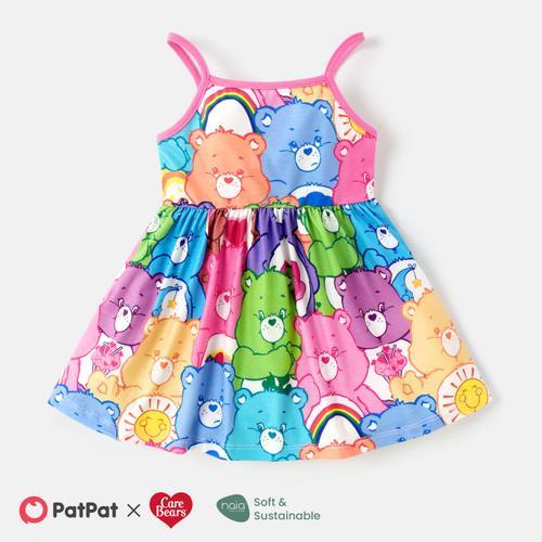 Bisounours Bébé Fille Robe Camisole Colorée À Rayures Ou À Imprimé Intégral