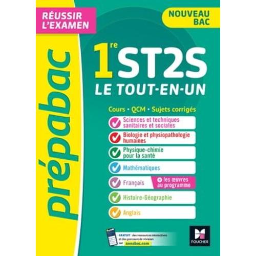 Prépabac 1re St2s - Toutes Les Matières - Cours Et Entraînement Au Contrôle Continu 2024