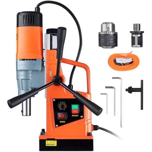 VEVOR Perceuse Magnétique Carotteuse à Diamant 1550 W 13000 N 50 mm 500 tr-min