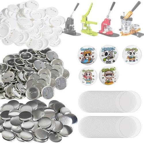 500 Pcs 58 Mm Badge Diy - Vevor Badge Personnalisé Consommables - Pour Machine À Badges À Épingles