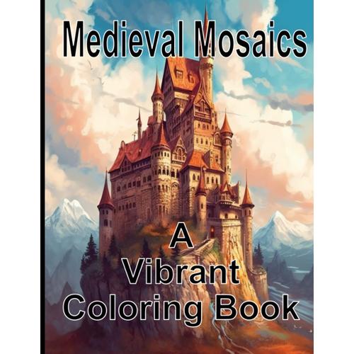 Medieval Mosaics A Vibrant Coloring Book: A Coloring Book About The Middle Age ; 50 Fantastic Pictures About Knights , Castles And Dragons ; For Rest And Relaxation