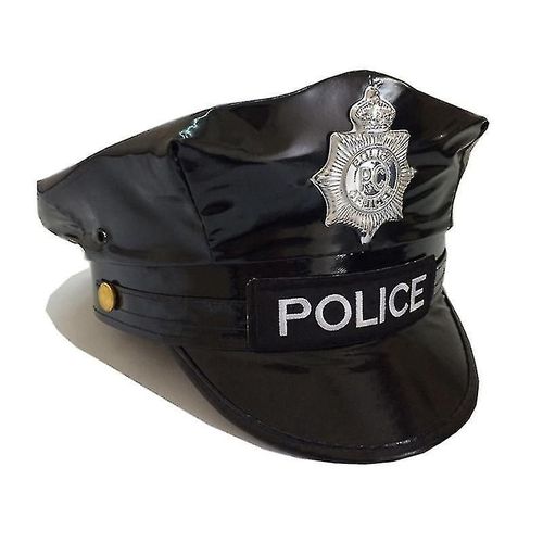 Chapeaux D¿Uniforme Pour Le Chapeau Et L¿Insigne De L¿Officier De Police Pour Le Costume De Police Femmes Gavroche Chapeau Mascarade Habiller Boîte De Nuit Nouveau