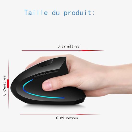 Souris Verticale Sans Fil, Souris Sans Fil  6 Touches, Sour... - 4