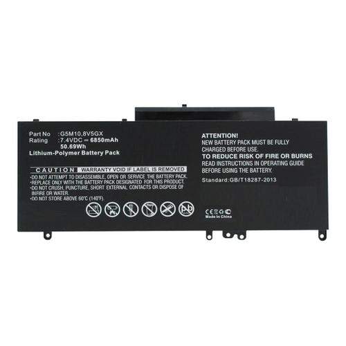 CoreParts - Batterie de portable - lithium-polymère - 6850 mAh - 50.7 Wh - noir - pour Dell Latitude 3150, 3160, E5250