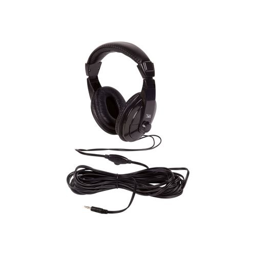 T'nB Wired TV Headphones - Écouteurs - circum-aural - filaire - jack 3,5mm - noir