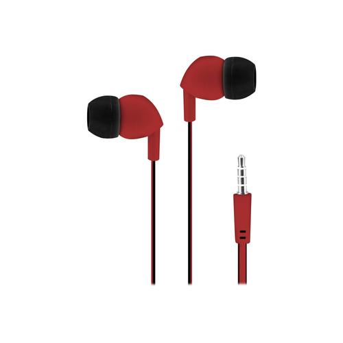 T'nB BE COLOR - Micro-casque - circum-aural - filaire - noir, rouge