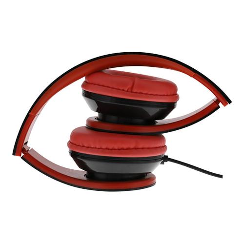T'nB STREAM - Écouteurs - sur-oreille - filaire - jack 3,5mm - noir, rouge