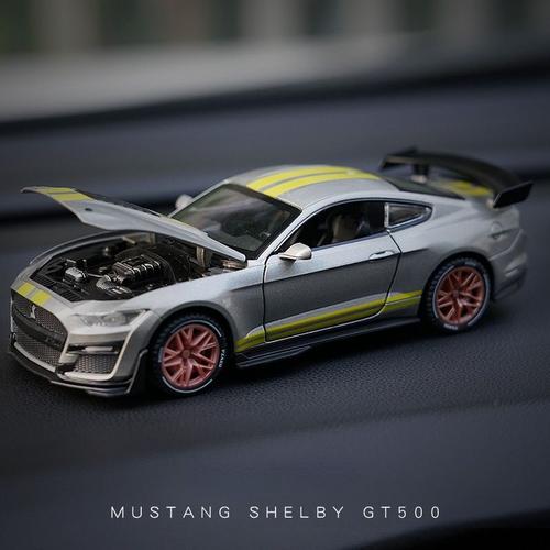 Ford Mustang Shelby GT500 voiture en alliage modèle de voiture de sport  jouet de Collection de décoration pour enfants Fast and Furious 1/32 sans  boîte d?origine