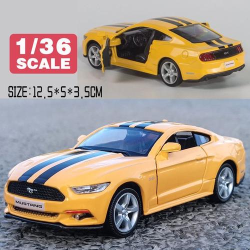 Échelle 1/36 Mustang Métal Moulé Sous Pression Alliage Jouet Voitures Modèle Camions Pour Garçons Enfant Tirer Jouets Véhicules Loisirs Collection Rmz Ville Sans Boîte D?Origine