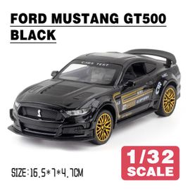 Échelle 1/32 Ford Mustang Gt500 Métal Moulé Sous Pression En Alliage Jouets Modèles De Voitures Pour Garçons Enfants Enfants Coupé Véhicules Collection Rapide Furieux Sans Boîte D?Origine