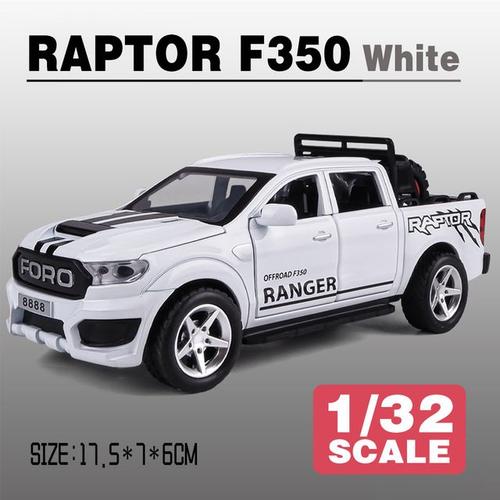 Échelle 1/32 Raptor F350 Pick-Up Métal Moulé Sous Pression En Alliage Jouets Voitures Modèles Camions Pour Garçons Enfants Enfants Véhicules Passe-Temps Et Collection Sans Boîte D?Origine