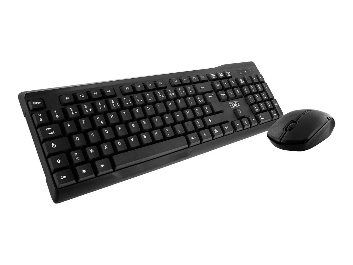 Pack sans fil 2.4 GHz : Clavier + Souris + Tapis Azerty