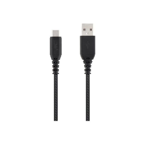 T'nB Xtrem work Pro serie XW-1.5 - Câble USB - 24 pin USB-C (M) pour USB (M) - 3 A - 1.5 m - noir et gris