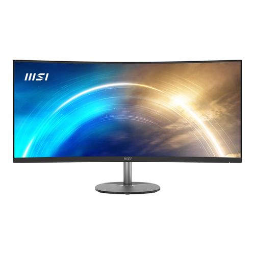 MSI PRO MP341CQ - Écran LED - incurvé - 34" - 3440 x 1440 UWQHD @ 100 Hz - VA - 300 cd/m² - 3000:1 - 4 ms - 2xHDMI, DisplayPort - haut-parleurs - noir