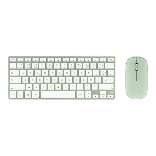 T'nB iClick - Ensemble clavier et souris - sans fil - 2.4 GHz, Bluetooth 3.0 - AZERTY - rose