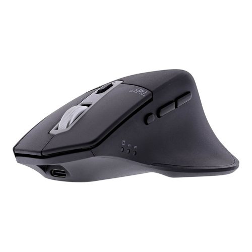 T'nB iClick DUAL CONNECT - Souris - ergonomique - 7 boutons - sans fil - 2.4 GHz, Bluetooth 3.0 - récepteur sans fil USB - noir