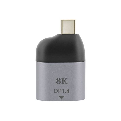 T'nB iClick - Adaptateur vidéo - 24 pin USB-C (M) pour DisplayPort (F) - support pour 8K60Hz - gris foncé