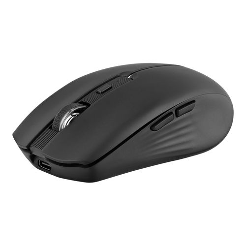 T'nB - Souris - double connexion, rechargeable - 6 boutons - sans fil - Bluetooth, 2.4 GHz - récepteur sans fil USB - noir