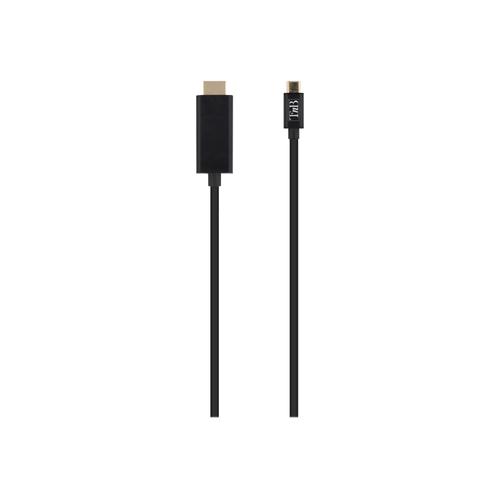 T'nB - Câble adaptateur - 24 pin USB-C mâle pour HDMI mâle - 2 m - noir - support 4K