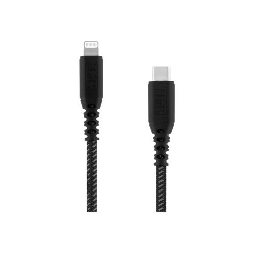 T'nB Xtrem work Pro serie - Câble Lightning - Lightning mâle pour 24 pin USB-C mâle - 1.5 m - gris, noir