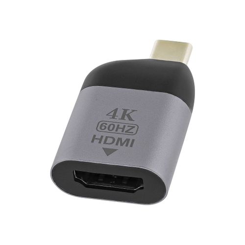 T'nB iClick - Adaptateur vidéo - 24 pin USB-C mâle pour HDMI femelle - gris foncé - support pour 4K60Hz