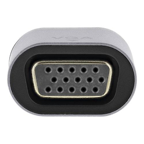 T'nB iClick - Adaptateur vidéo - 24 pin USB-C mâle pour HD-15 (VGA) femelle - gris foncé - support 1080 p 60 Hz