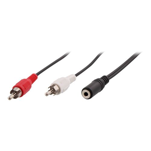 T'nB - Câble audio - prise audio de 3,5 mm femelle pour RCA mâle - 2 m - noir