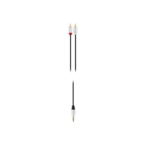 T'nB - Câble audio - mini-phone stereo 3.5 mm mâle pour RCA mâle - 3 m - noir