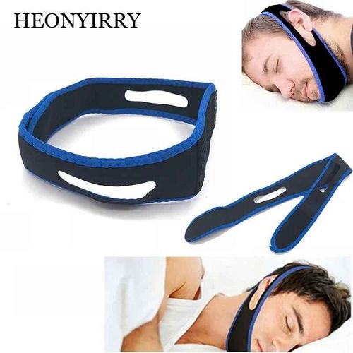Sangle De Ruisseau Anti-Ronflement,Ceinture Anti-Ronflement,Sangle De Ruisseau Anti-Ronflement,Outils D'aide Au Sommeil De Nuit,Bandage De Mâchoire De Protection Anti-Ronfl - Type Anothe Blue Style 
