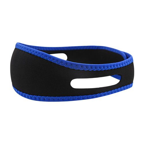 Sangle De Ruisseau Souple Réglable Pour Hommes Et Femmes,Ceinture Anti-Taille,Protège-Bouche,Meilleur Souffle,Santé,Bouchon De Ronflement,Bandage,Outil D'aide Au Sommeil - Type Blue