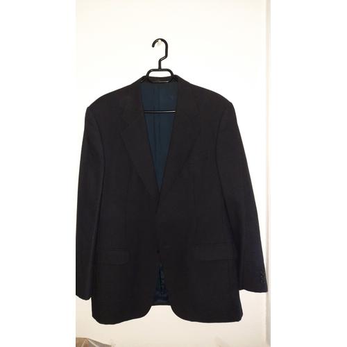 Blazer Valentino 100% Pure Laine Vierge, Noir, Rayures Blanches