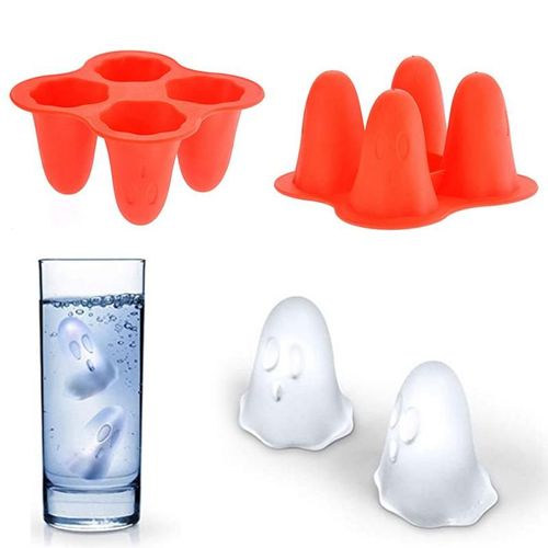 Moule À Glaçons Fantômes En Silicone, Moule À Crème Glacée Amusante, Décoration De Verre À Vin, Fabrication De Pudding Au Chocolat, Fournitures De Bar