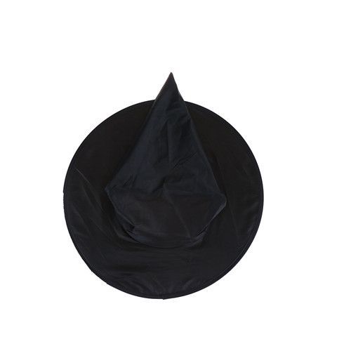 Chapeau De Sorcière Noir Pour Femme Adulte, 1 Pièce, Accessoire De Costume D'halloween, Casquette À Visière, Offre Spéciale