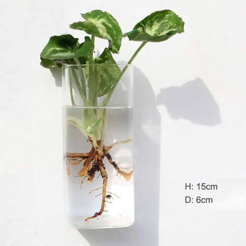 Vase en verre suspendu pour fleurs, 1 pièce, décoration créative, porte-plante, Style nordique moderne, ornements de jardin pour la maison