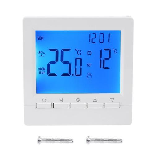 Thermostat de chaudière à gaz LCD 3A, Programmable hebdomadaire, chauffage mural, régulateur de température 86x86mm, ME83L P82D