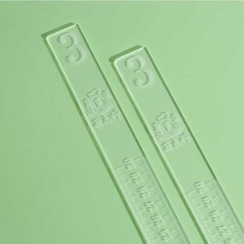 Outil De Roulement De Gâteau De Biscuit, Règle D'équilibre Acrylique, Accessoires De Cuisson Plus Lisses, Ensemble De Bâtons De Guidage De Rouleau À Pâtisserie, 2 Pièces