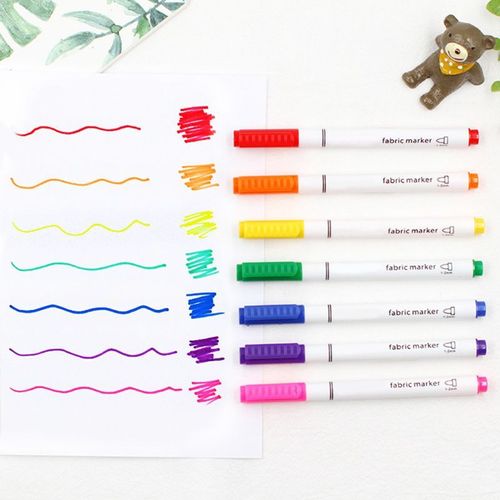 Marqueurs Textiles Pour Vêtements, 8 Pièces, Stylos De Peinture Pour Tissus, Artisanat De Bricolage, T-Shirt, Stylo De Peinture À Pigment, Écriture