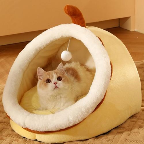 Lit D'hiver Semi-Fermé Pour Chiens Et Chatons, Tente En Forme De Poulet Pour Animaux Domestiques, Couchage En Profondeur, D0ld