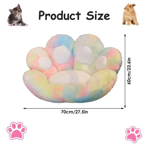 Coussin De Canapé En Peluche En Forme De Patte De Chat, Confortable, Relaxant, Doux, Patte De Chaton, Chaise De Sol, Grand Siège, Oreiller De Bureau Décoratif Pour La Maison