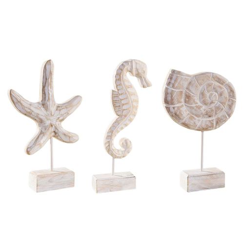 Ornements méditerranéens en bois, décor d'étoile, figurine d'hippocampe, décor à la maison d'Auckland, sculpture d'affichage de conque d'océan