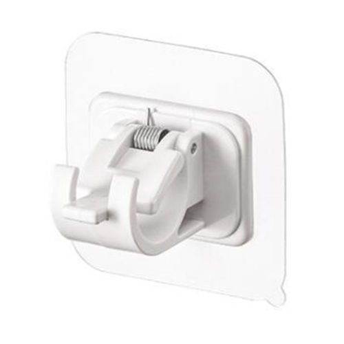 Crochet De Serrage Autocollant En Plastique Pour Rideau, Crochet De Serrage Auto-Adhésif Pour Cuisine, Le Plus Récent, 2 Pièces
