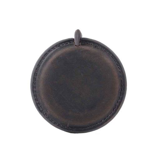 Règle De Traction À Ruban À Mesurer En Cuir Véritable,Mini,Faite À La Main,Couche Supérieure En Peau De Vache,Rétro Vintage,Règle Rétractable Portable 150cm/60"" - Type Round Coffee