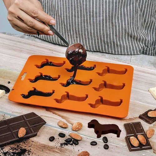 Moules À Gâteaux Au Chocolat 3d Dachshund, Cubes De Glace À La Bière, Cuisson, Outils De Livraison Directe, Cuisine De Fête, Décoration De Fondant À Faire Soi-Même, A1n6