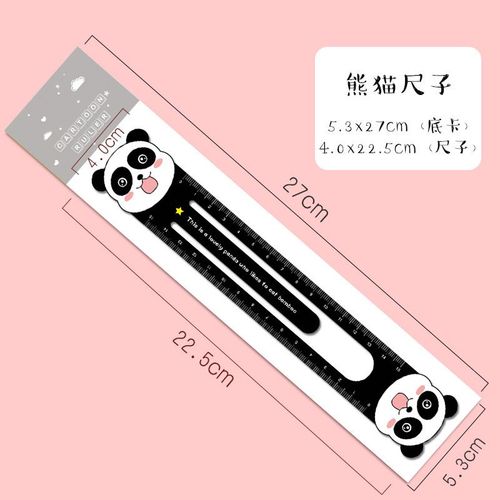 Dessin D'animaux Couleur Bonbon,1 Pièce,Kawaii,Papeterie,Règle En Plastique Droite,Chaton Coréen,Bureau,École - Type L