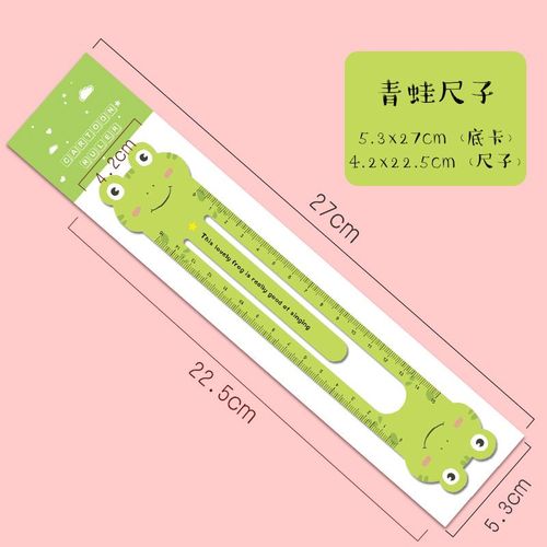Dessin D'animaux Couleur Bonbon,1 Pièce,Kawaii,Papeterie,Règle En Plastique Droite,Chaton Coréen,Bureau,École - Type K