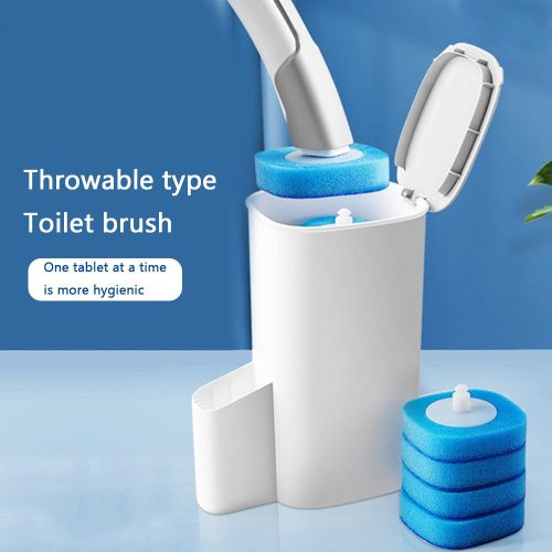 Brosse de Cuvette de Toilette à Tête de Poulet, Kit de Livres de Toilette à Long Manche, Remplacement Flexible pour l'Évier à Miroir Domestique