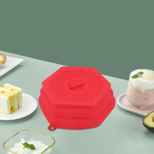 Couvercle Pliable Pour Micro-Ondes, Passoire Alimentaire, Aliments Pour La Maison