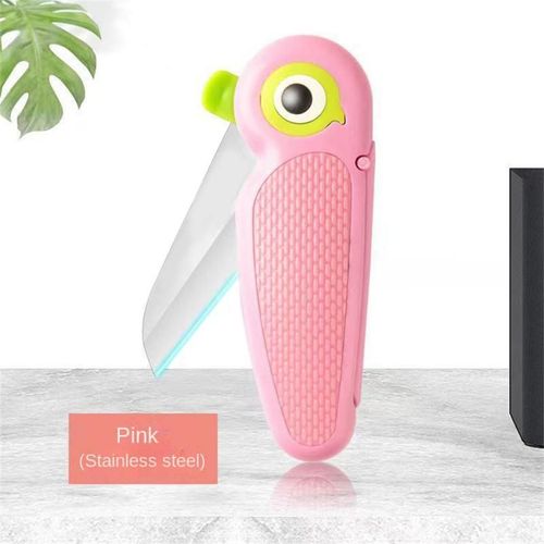 Éplucheur De Dessin Animé Multifonctionnel Domestique, Couteau Supplémentaire Pour Aliments Pour Bébés, Design Pliant Créatif, Portable, 1 Pièce